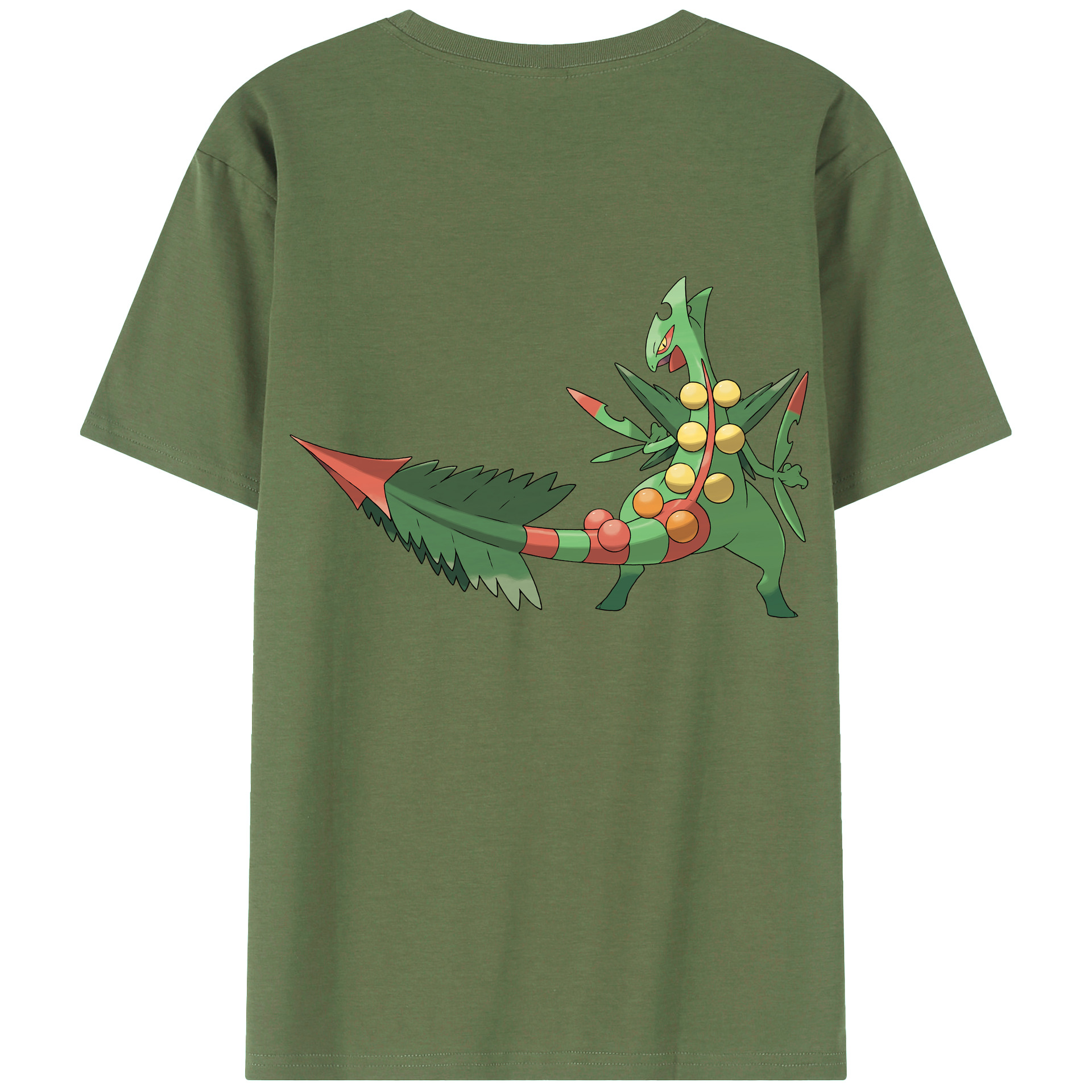 （画像用） ポケットモンスター Pokémon 綿100％ メンズ半袖Tシャツ（バックプリント） 通気性